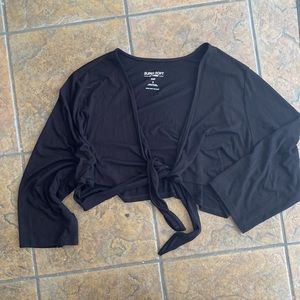 Torrid Super Soft Knit Rayon Spandex Black Shrug Size 3x
